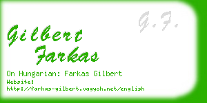 gilbert farkas business card